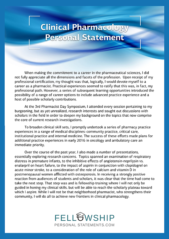 pharmacy personal statement template